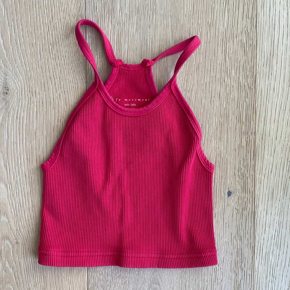 Free People Movement Happiness Runs Crop Tank XS/S Vintage Punch